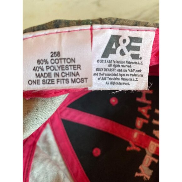 Camouflage Happy Happy Happy Pink Embroidered Hat Cap Adjustable - Picture 7 of 9